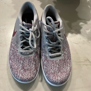 Women’s Nike Maroon and Gray Shoes